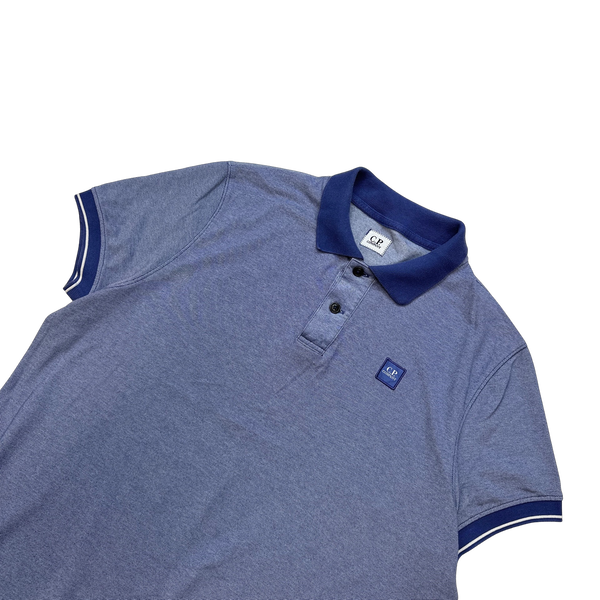 CP Company Blue Cotton Polo Top - Large