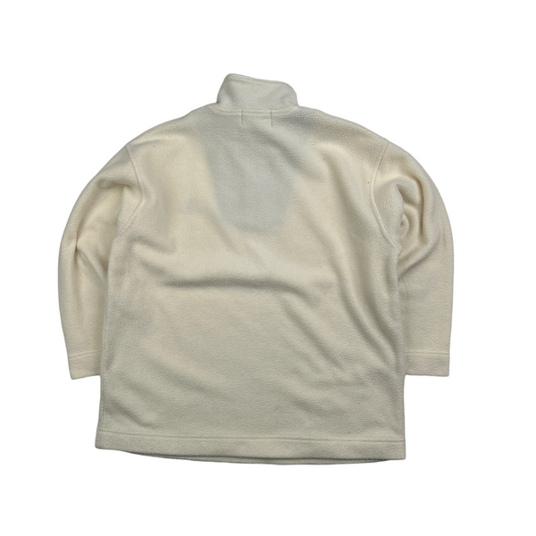 Moncler Grenoble Vintage Cream Soft Quarter Zip Jumper - XL