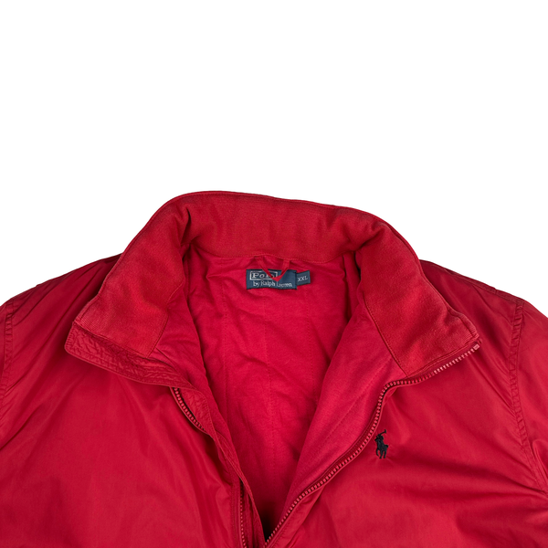 Ralph Lauren Red Harrington Quilted Bomber Jacket - XXL