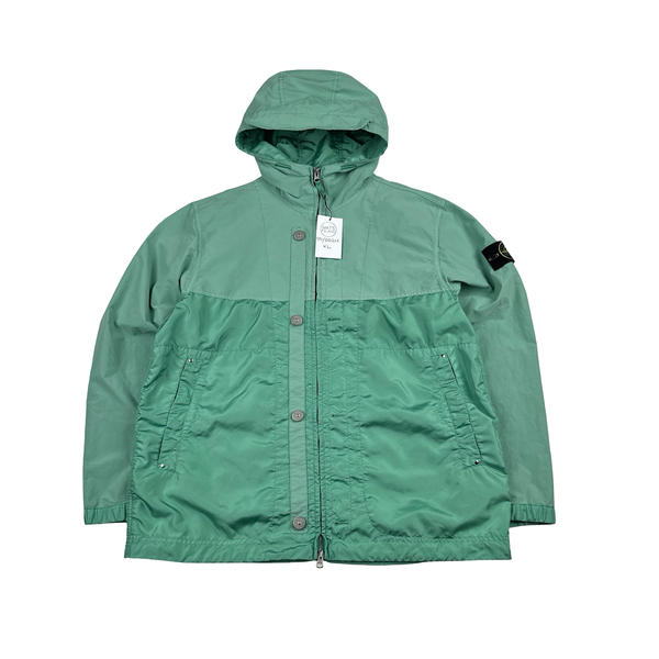 Stone Island 2024 Turquoise Polyester Tela David Light TC Jacket - XL