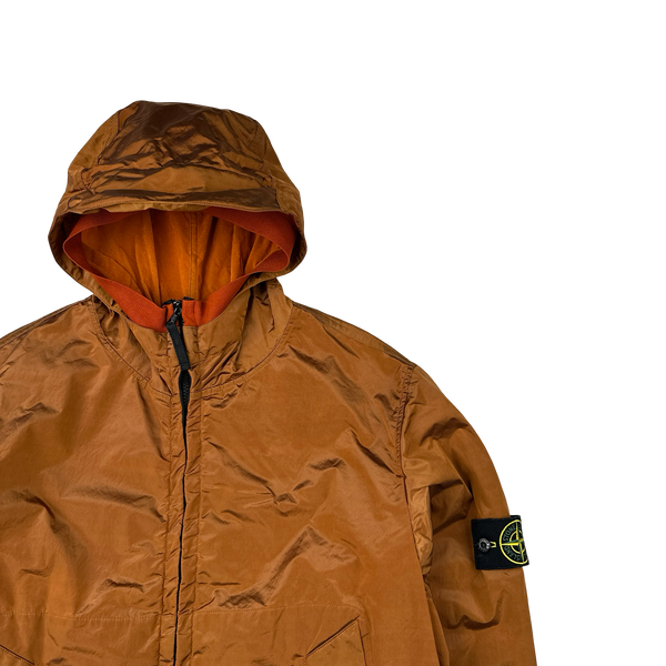 Stone Island 2008 Burnt Orange Nylon Metal Shimmer - Large