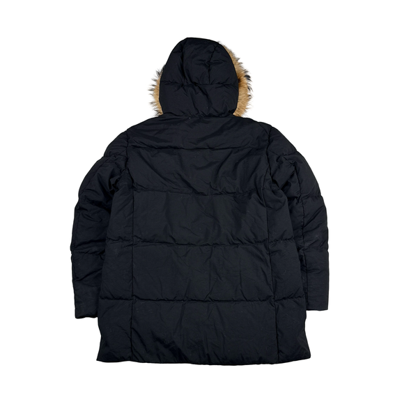 CP Company Navy Taylon P Fur Hooded Parka Jacket - XL