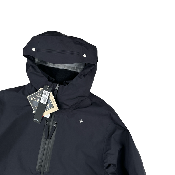Stone Island 2024 Black Gore Tex Stellina Jacket - Large