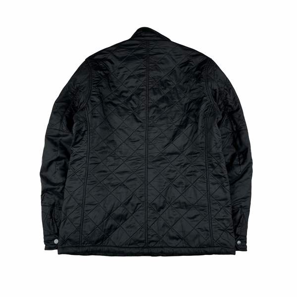 Barbour Multi Pocket Black Fleece Lined Field Jacket - Medium