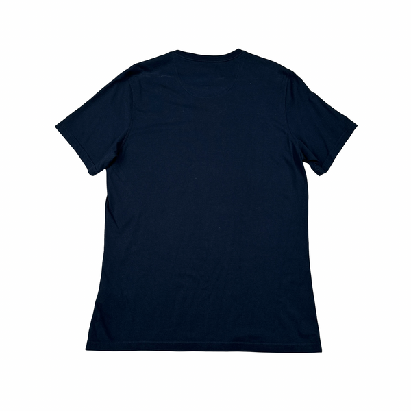 Barbour Navy Spellout Short Sleeve T Shirt - Medium