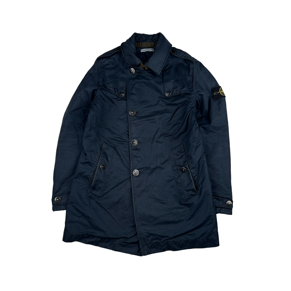 Stone Island 2011 David OVD Quilted Trench Coat - Medium