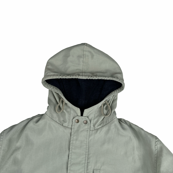 CP Company 1995 Thick Nylon Formula Steel Vintage Fleece Lined Hooded Jacket - XL