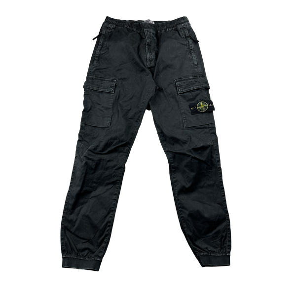 Stone Island 2023 RE T Charcoal Cargo Trousers - 30"