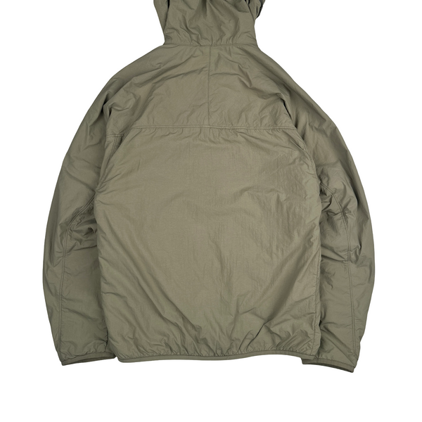 CP Company Khaki GDP Hooded Polartec Goggle Jacket - Small