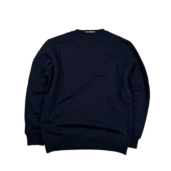 CP Company Navy Cotton Lens Viewer Crewneck - Medium