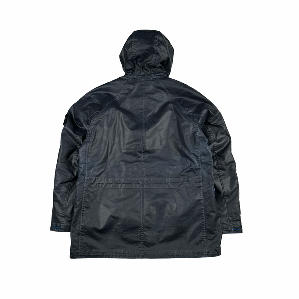 Stone Island Blue 2009 Dutch Rope Waxed Ice Jacket - XL