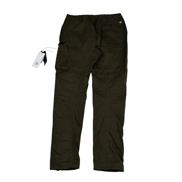 CP Company Khaki Ergonomic Fit Cargo Trousers - Medium