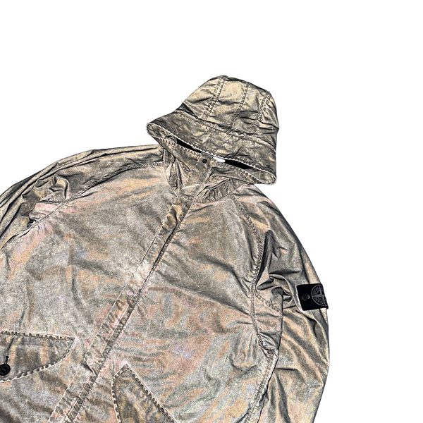 Stone Island 2020 Dust Colour Plated Reflective Jacket - Small