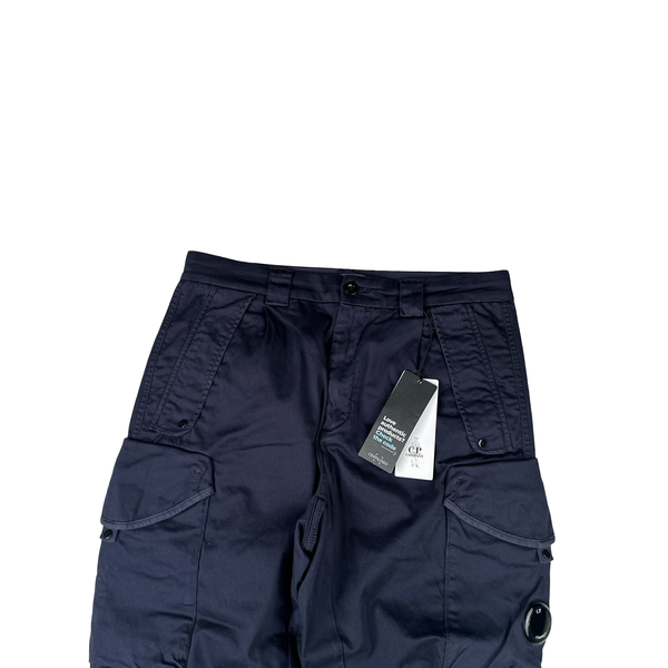 CP Company Navy Ergonomic Fit Cargo Trousers - Small