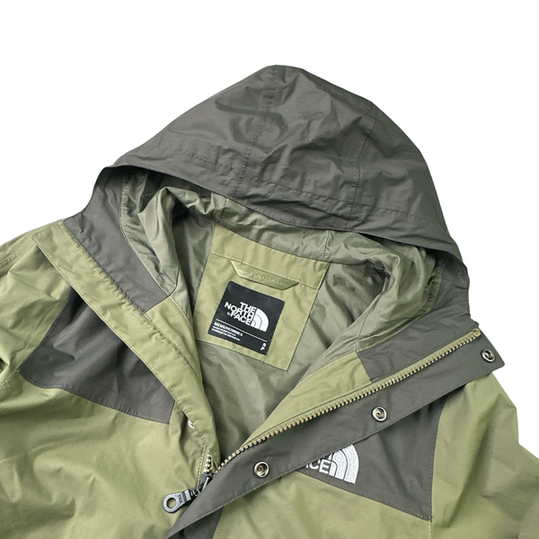 North Face Hyvent Green Colour Block Waterproof Rain Jacket - Small