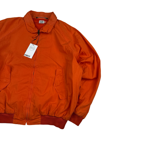 CP Company 1995 Orange Vintage Cotton HarringtonJacket - Large