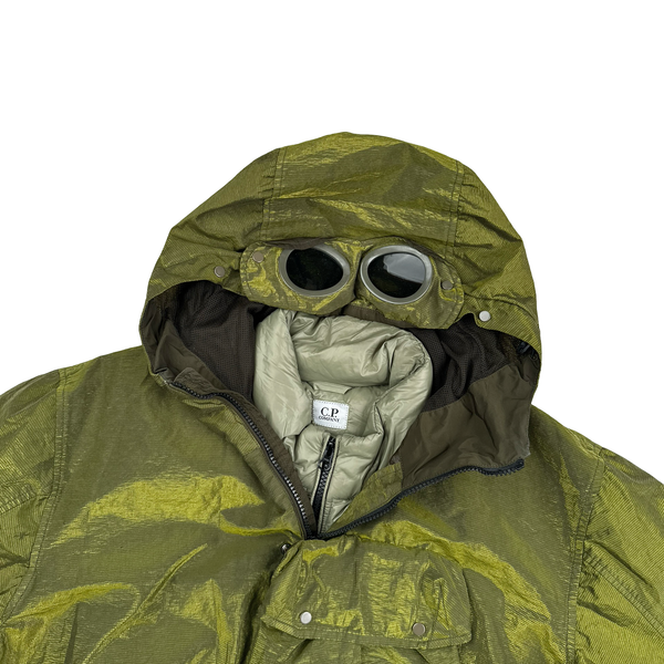 CP Company P.Ri.S.M Green Prismatic Ripstop Membrane Hooded Jacket - Large