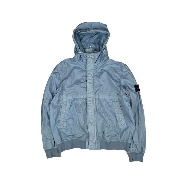 Stone Island 2013 Blue Membrana TC Hooded Jacket - 3XL