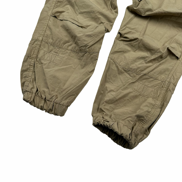Stone Island Beige 2010 Loose Cotton Cargo Trousers - Medium