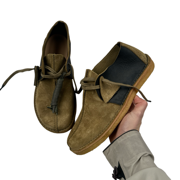 CP Company x Clarks Originals Beige Suede Shoes - UK 10