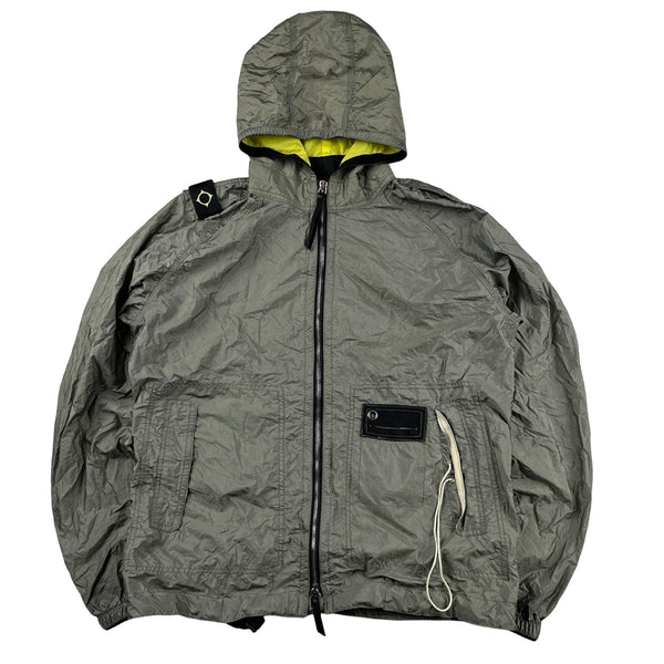 Ma Strum Grey Lightweight Shoulder Badge Jacket - Large