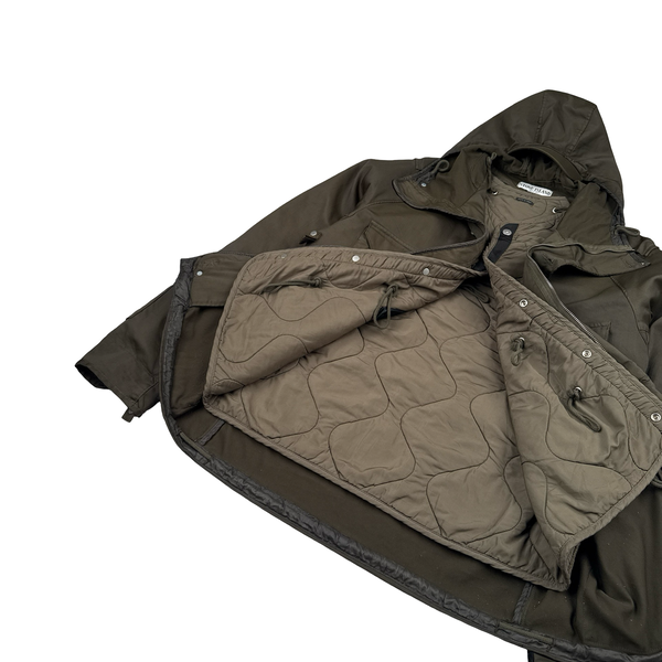 Stone Island 2006 Vintage Dutch Rope Lined Peaked Hood Multi Pocket Jacket - Medium