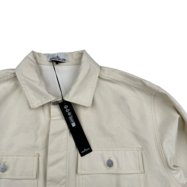Stone Island 2023 Marina White Denim Jacket - XL