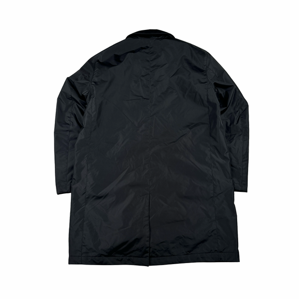 Belstaff Black Zipped Long Collared Jacket - Medium