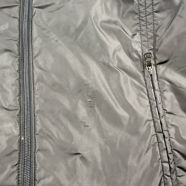 Prada Black Red Tab Packable Bag Nylon Windbreaker Jacket - Large