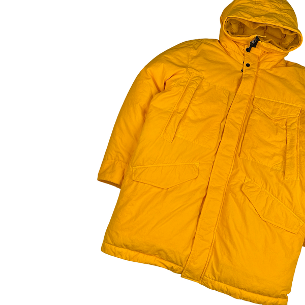Stone Island 2022 Yellow Opaque Nylon Twill Down TC Puffer - Large