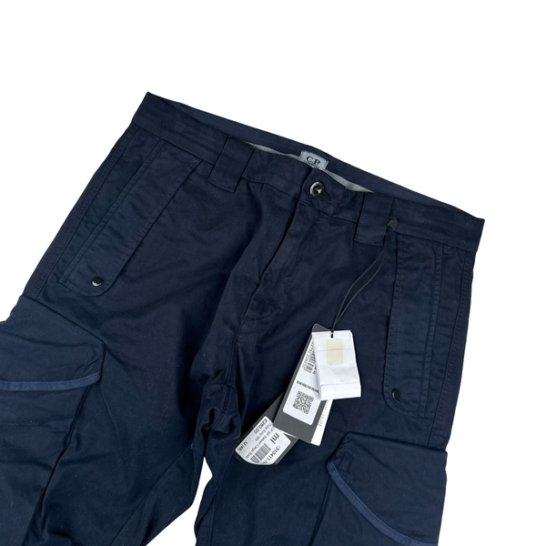 CP Company Navy Ergonomic Fit Cargo Trousers - Medium