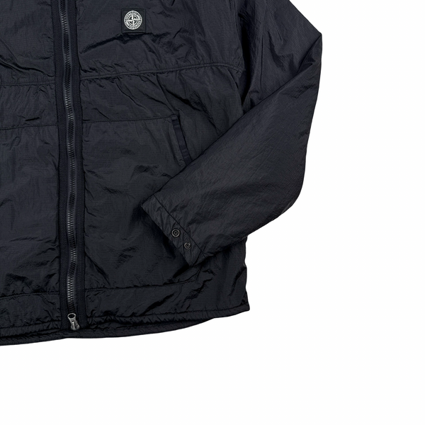 Stone Island Black Padded Nylon Metal Jacket - Small