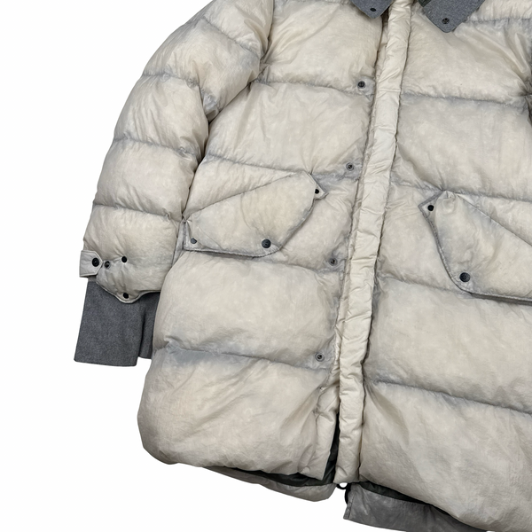 Stone Island 2009 Opaque Nylon Tela Down Dual Hood Jacket - XXL