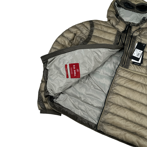 CP Company Beige DD Shell Goggle Jacket - Medium