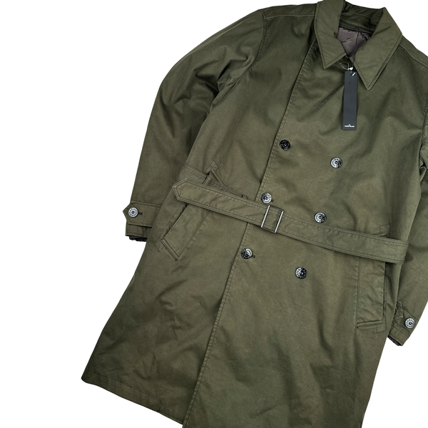 Stone Island 2015 Raso Gommato Dutch Rope Lined Khaki Jacket - XL