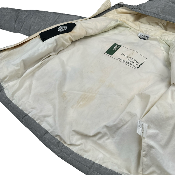 Stone Island AW2000 Hooded Silver Pure Metal Shell - Large