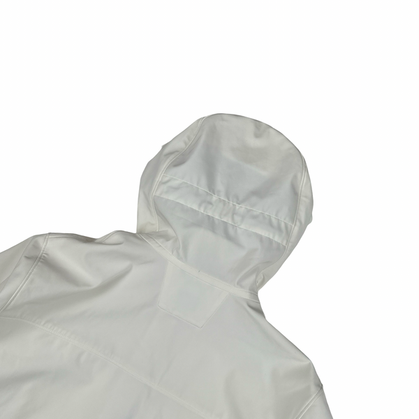 CP Company White Shell R Goggle Jacket - Large
