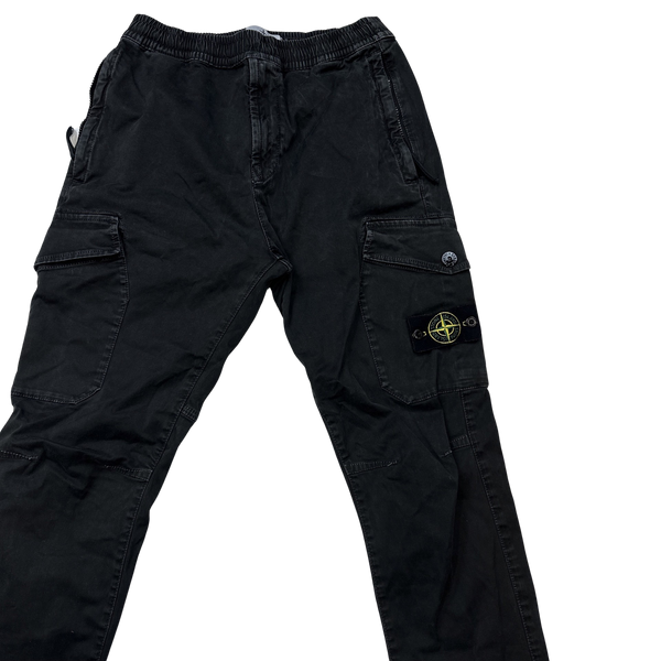 Stone Island 2020 Charcoal RE T Cargo Trousers - 30"