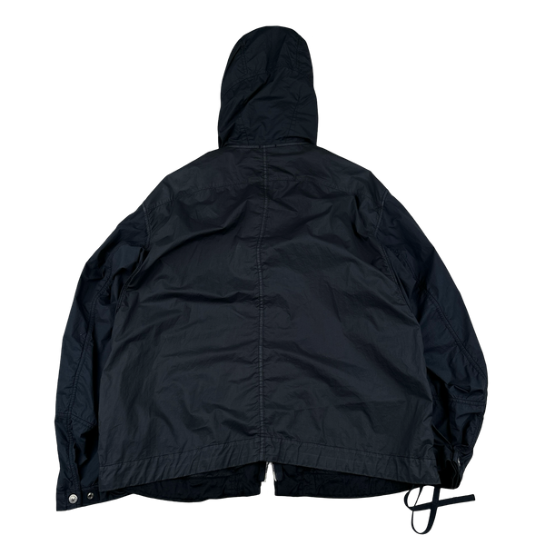 Stone Island 2022 Navy Shadow Project HD Pelleovo Cotton TC Navy Glass Jacket - Large