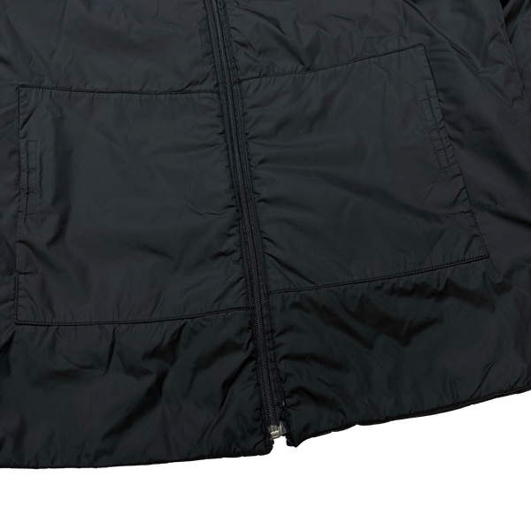 Prada Black Nylon Padded Bomber Jacket - Large