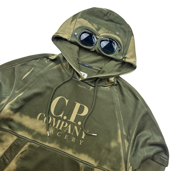 CP Company Spellout Tracery Pullover Goggle Hoodie - Small