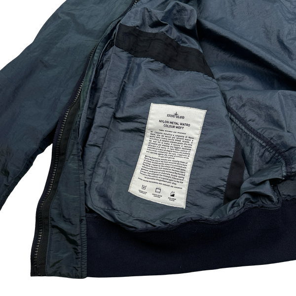 Stone Island 2017 Blue & Green Nylon Metal Colour Weft Jacket -  XXL