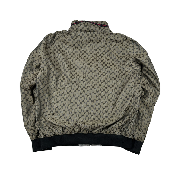 Gucci Monogram Zipped Silk Jersey Lined Jacket - XXL