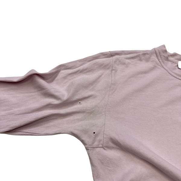 Stone Island 2017 Pink Longsleeve Cotton Top - Small