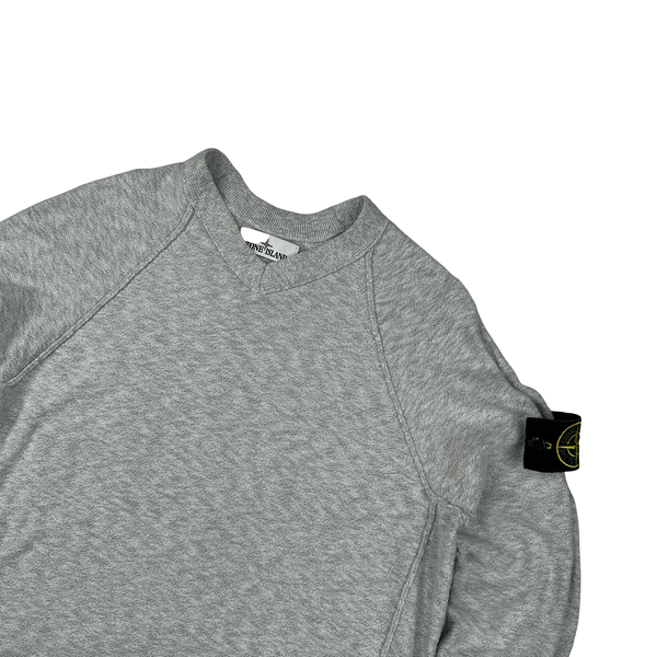 Stone Island 2019 Grey Lightweight Cotton Knit Crewneck- Medium