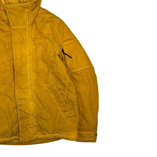 CP Company Orange Nycra Re-Colour Goggle Hooded Jacket - Large