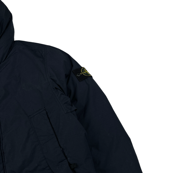 Stone Island Navy Naslan Light Watro Down-TC Puffer Jacket - Large