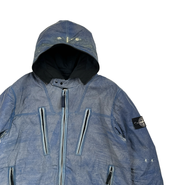 ジャケット・アウター STONE  LIQUID REFLECTIVE JACKET Stone Island 'Liquid Reflective' Field Jacket - Medium – MsBadge