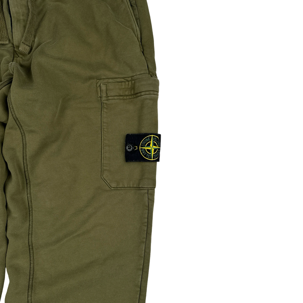 Stone Island 2021 Green Tracksuit Bottoms - Medium