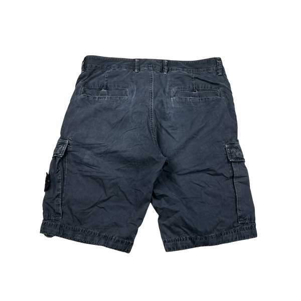 Stone Island 2016 Navy Cotton Cargo Shorts - 31"